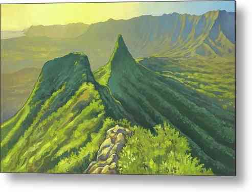 Olomana Morning 2 - Metal Print Metal Print 1ArtCollection