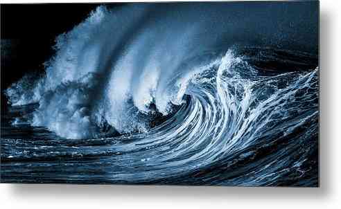 The Angry Sea - Metal Print Metal Print 1ArtCollection