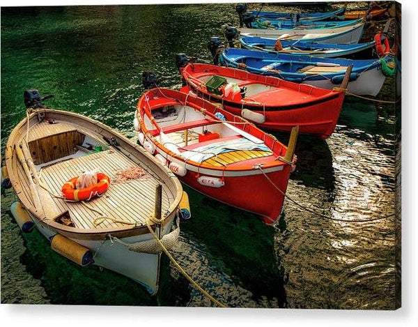 Vernazza Fishing Boats 1 - Acrylic Print Acrylic Print 1ArtCollection