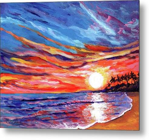 Blazing Kauai Sunset - Metal Print Metal Print 1ArtCollection