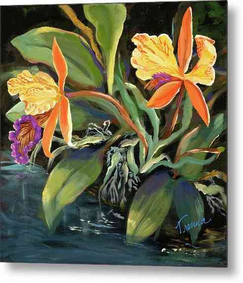 Cattleya Dowiana - Metal Print Metal Print 1ArtCollection