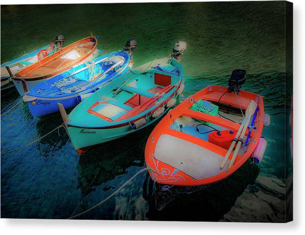 Cinque Terra Fishing Boats - Canvas Print Canvas Print 1ArtCollection