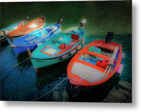 Cinque Terra Fishing Boats - Metal Print Metal Print 1ArtCollection