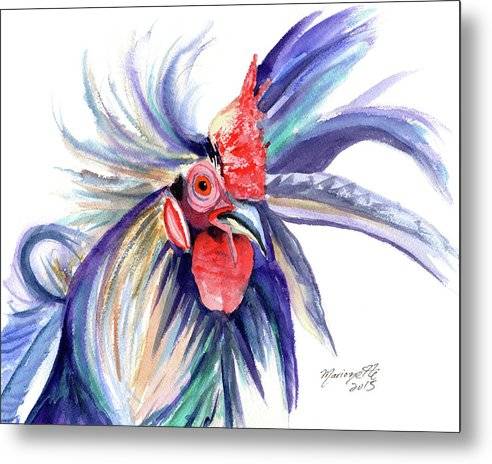 Crazy Kauai Rooster - Metal Print Metal Print 1ArtCollection