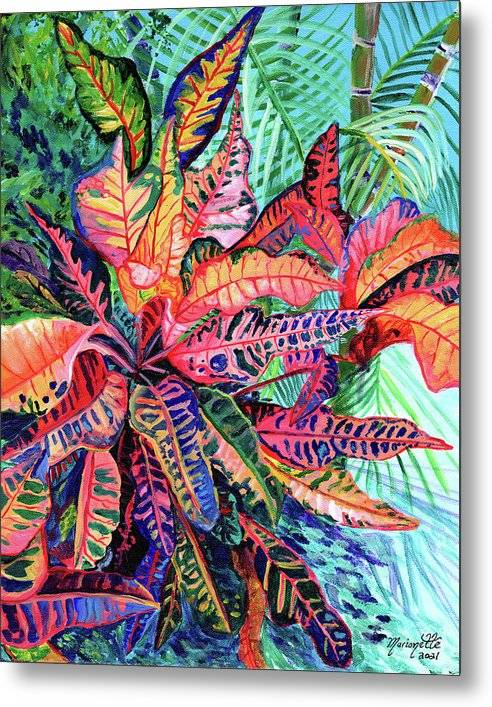 Croton Garden - Metal Print Metal Print 1ArtCollection