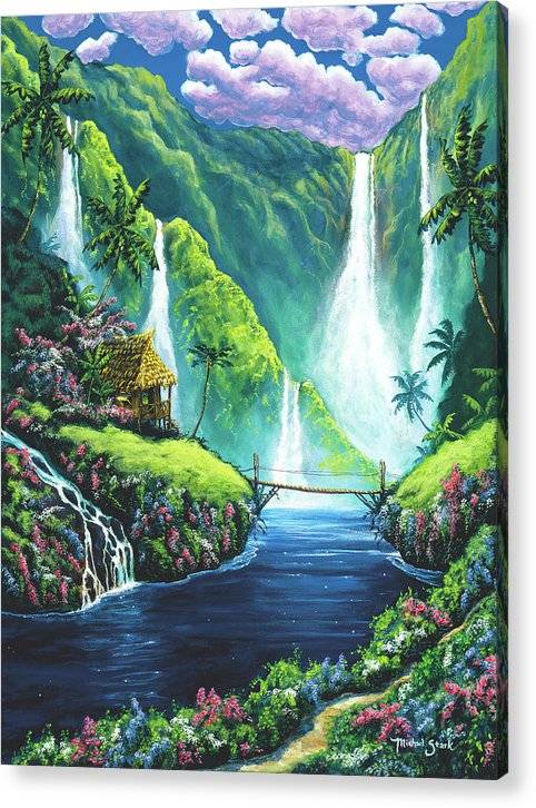 Enchanted Falls - Acrylic Print Acrylic Print 1ArtCollection