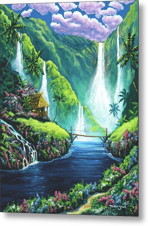 Enchanted Falls - Metal Print Metal Print 1ArtCollection