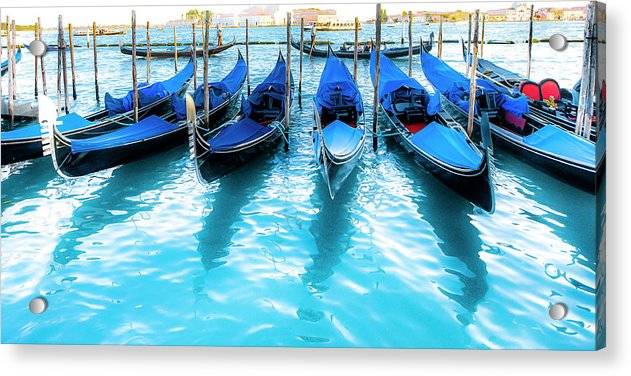 Gondolas in Venice - Acrylic Print Acrylic Print 1ArtCollection