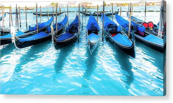 Gondolas in Venice - Acrylic Print Acrylic Print 1ArtCollection