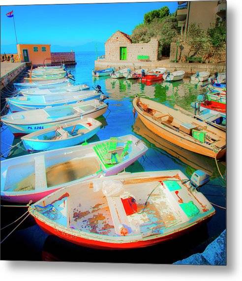 Gradac fishing boats - Metal Print Metal Print 1ArtCollection