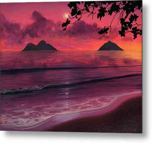 Lanikai Sunrise - Metal Print Metal Print 1ArtCollection