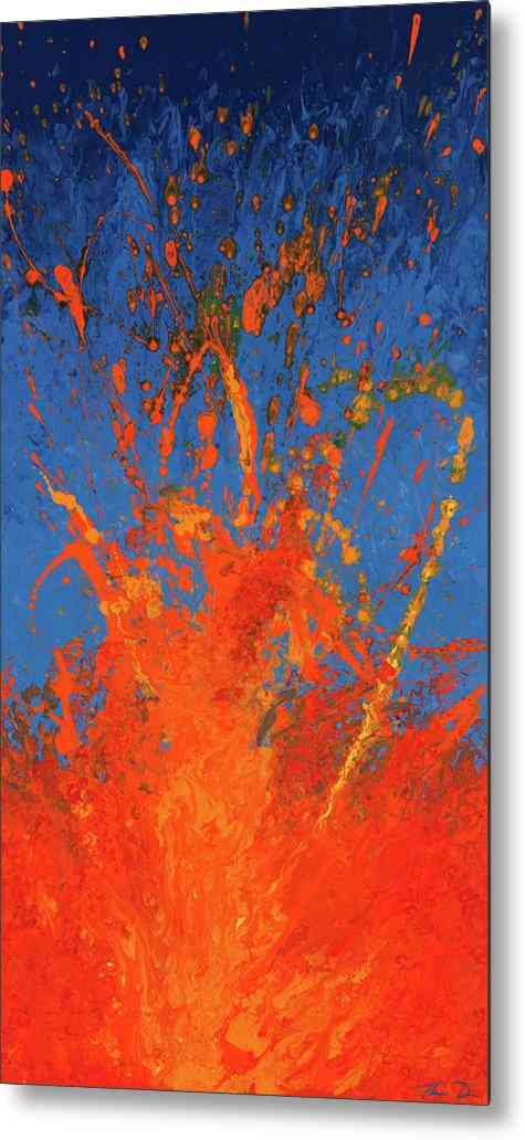 Lava 17 - Hearts of Fire - Metal Print Metal Print 1ArtCollection