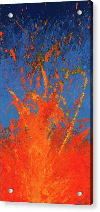 Lava 17 - Hearts of Fire - Acrylic Print Acrylic Print 1ArtCollection