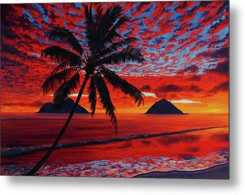 Mokulua Fireclouds - Metal Print Metal Print 1ArtCollection