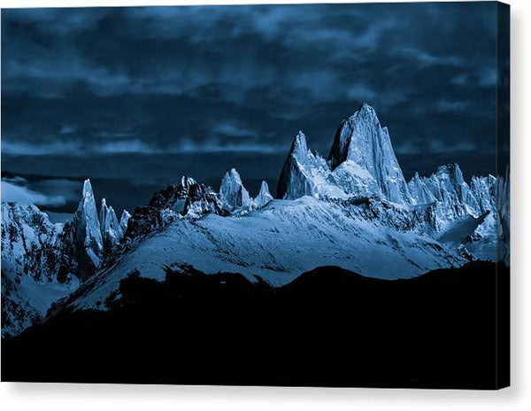 Mt Fitzroy by Moonlight - Canvas Print Canvas Print 1ArtCollection