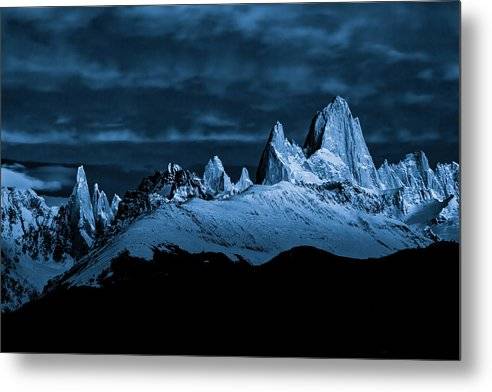 Mt Fitzroy by Moonlight - Metal Print Metal Print 1ArtCollection