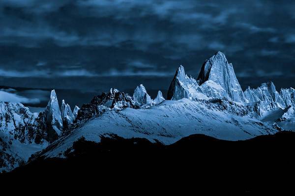 Mt Fitzroy by Moonlight - Art Print Art Print 1ArtCollection