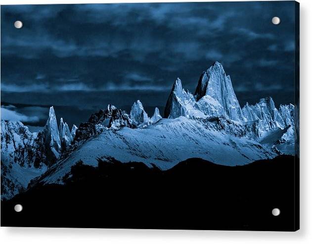 Mt Fitzroy by Moonlight - Acrylic Print Acrylic Print 1ArtCollection