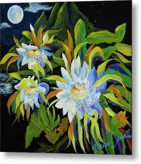 Night Blooming Cereus - Metal Print Metal Print 1ArtCollection