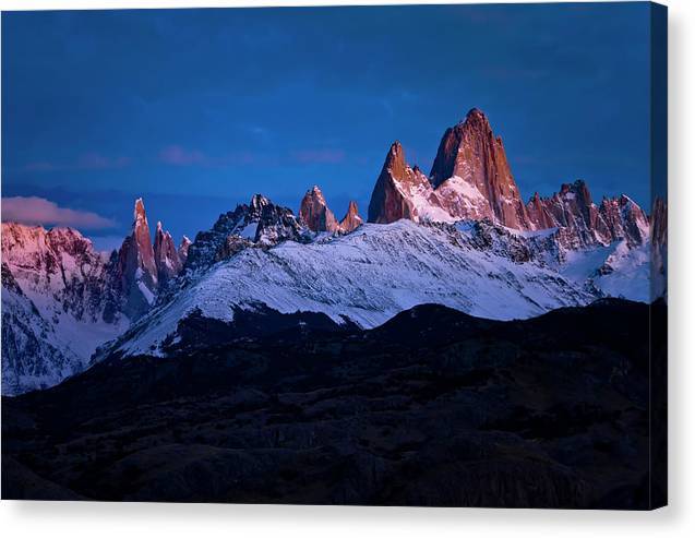 Sunrise Light on Mt Fitzroy - Canvas Print Canvas Print 1ArtCollection