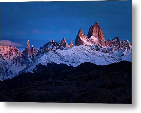 Sunrise Light on Mt Fitzroy - Metal Print Metal Print 1ArtCollection