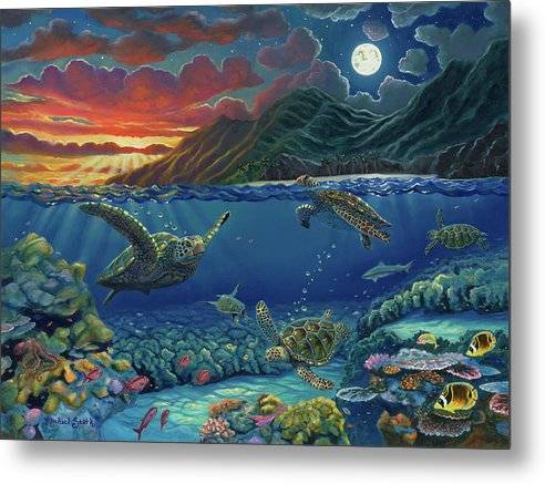 Twilight Reef - Metal Print Metal Print 1ArtCollection