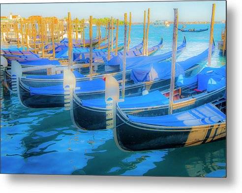 Venetian Gondolas 4 - Metal Print Metal Print 1ArtCollection