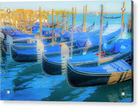 Venetian Gondolas 4 - Acrylic Print Acrylic Print 1ArtCollection