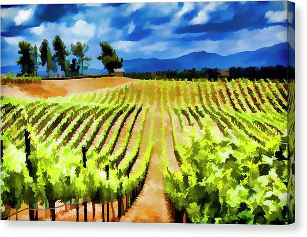 Vineyard Ridge - Canvas Print Canvas Print 1ArtCollection