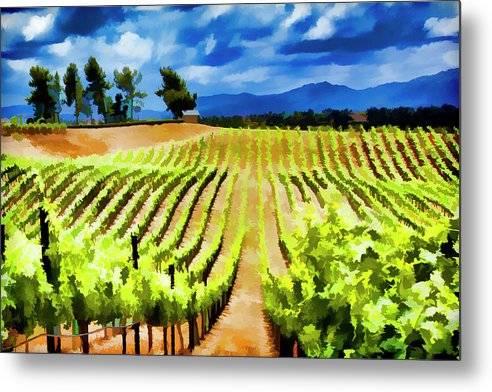 Vineyard Ridge - Metal Print Metal Print 1ArtCollection