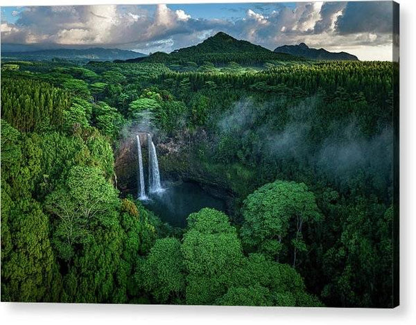 Wailua Falls From Above - Acrylic Print Acrylic Print 1ArtCollection