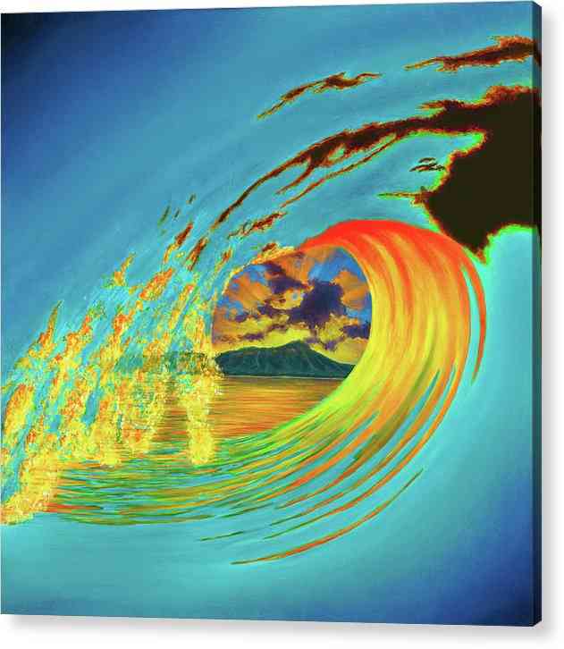 Wave Waikiki - Acrylic Print Acrylic Print 1ArtCollection